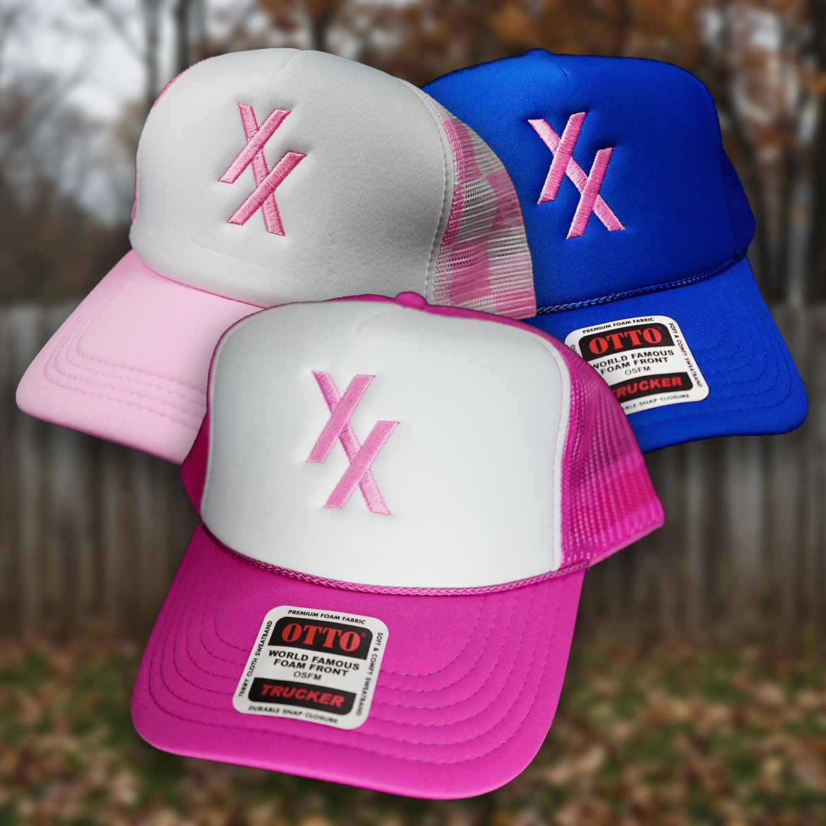 Pink XX MGK inspired Otto Trucker Hat