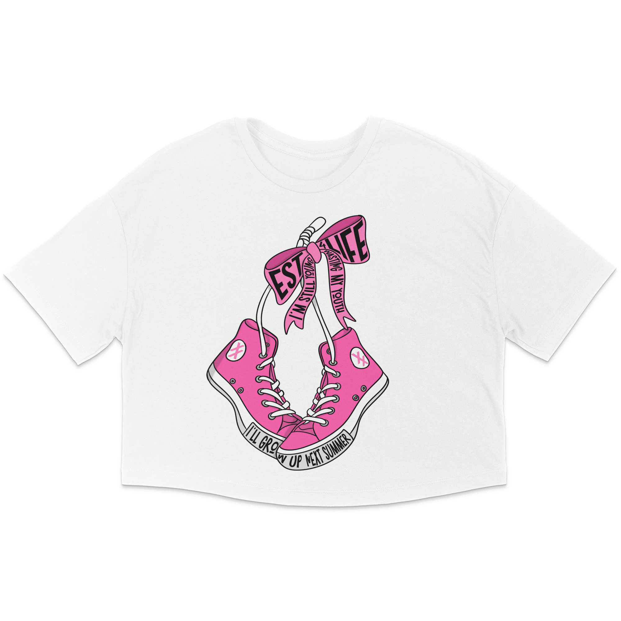 Drunk Face Shoes Crop Top *PRE-ORDER*