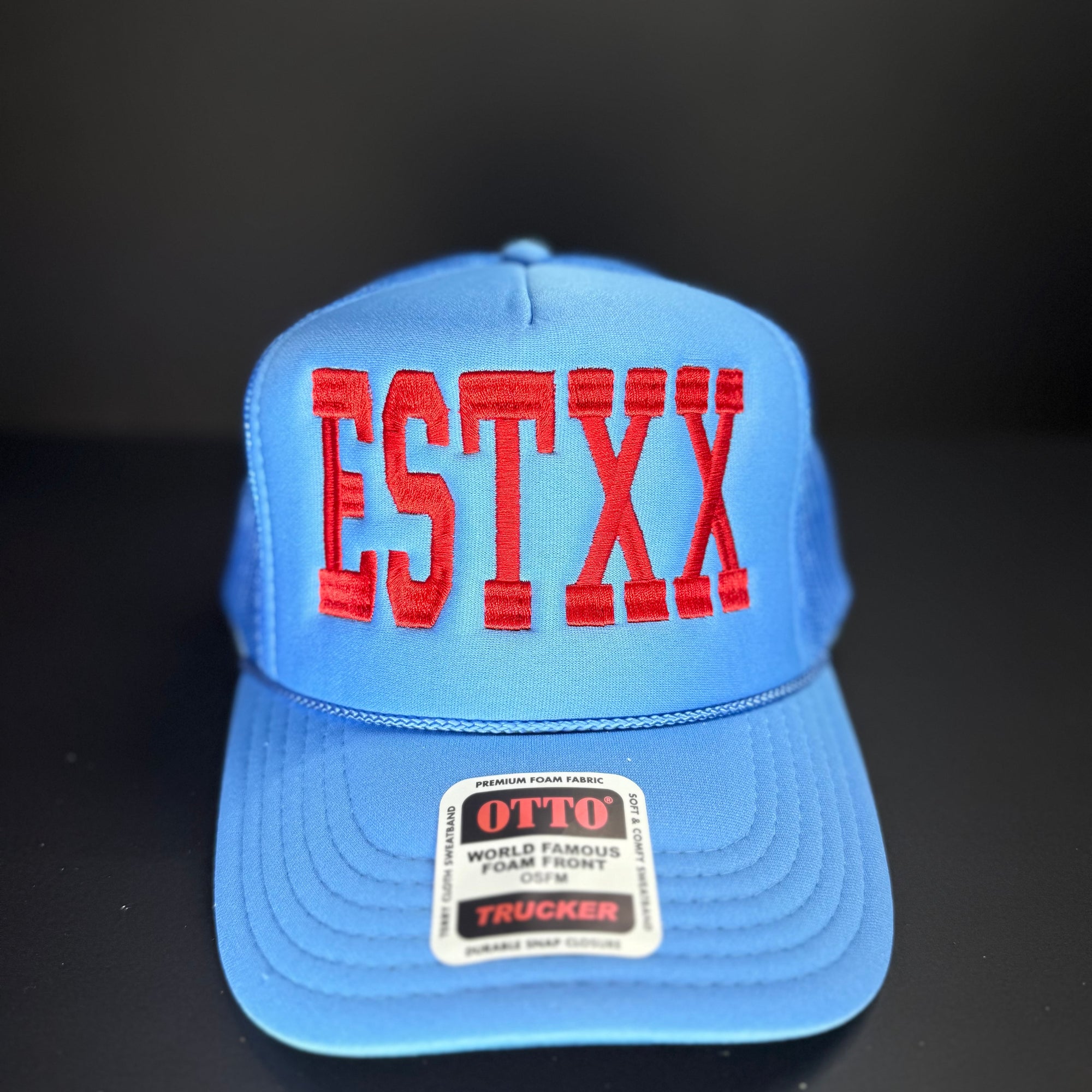 Blue EST Themed Otto Foam Trucker Hat