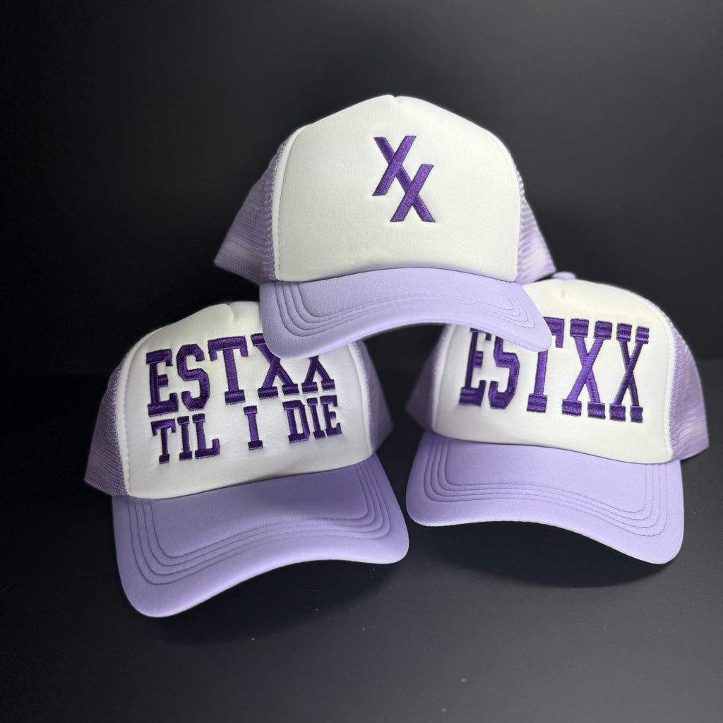 Lavender EST Themed Trucker Hat