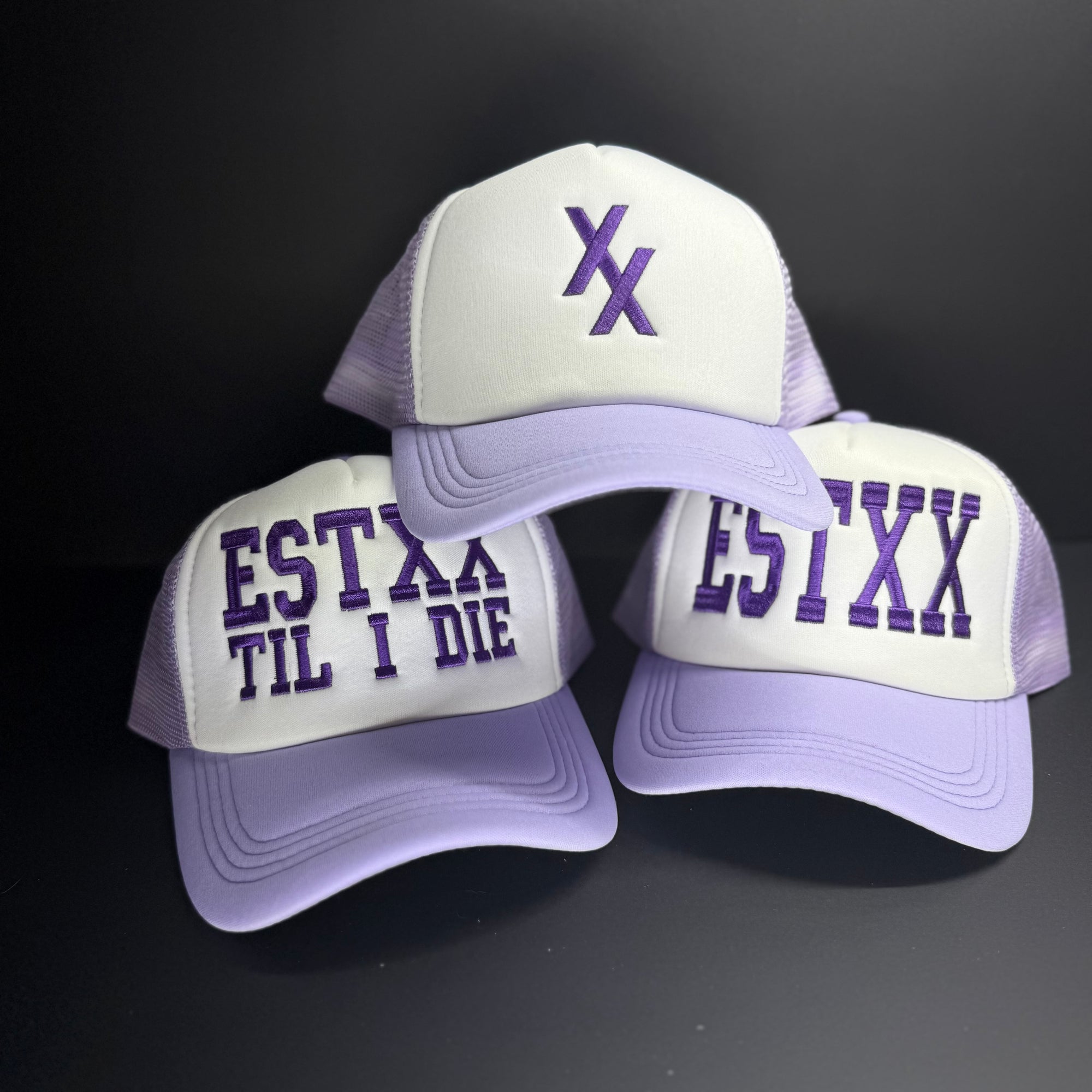 Lavender EST Themed Trucker Hat