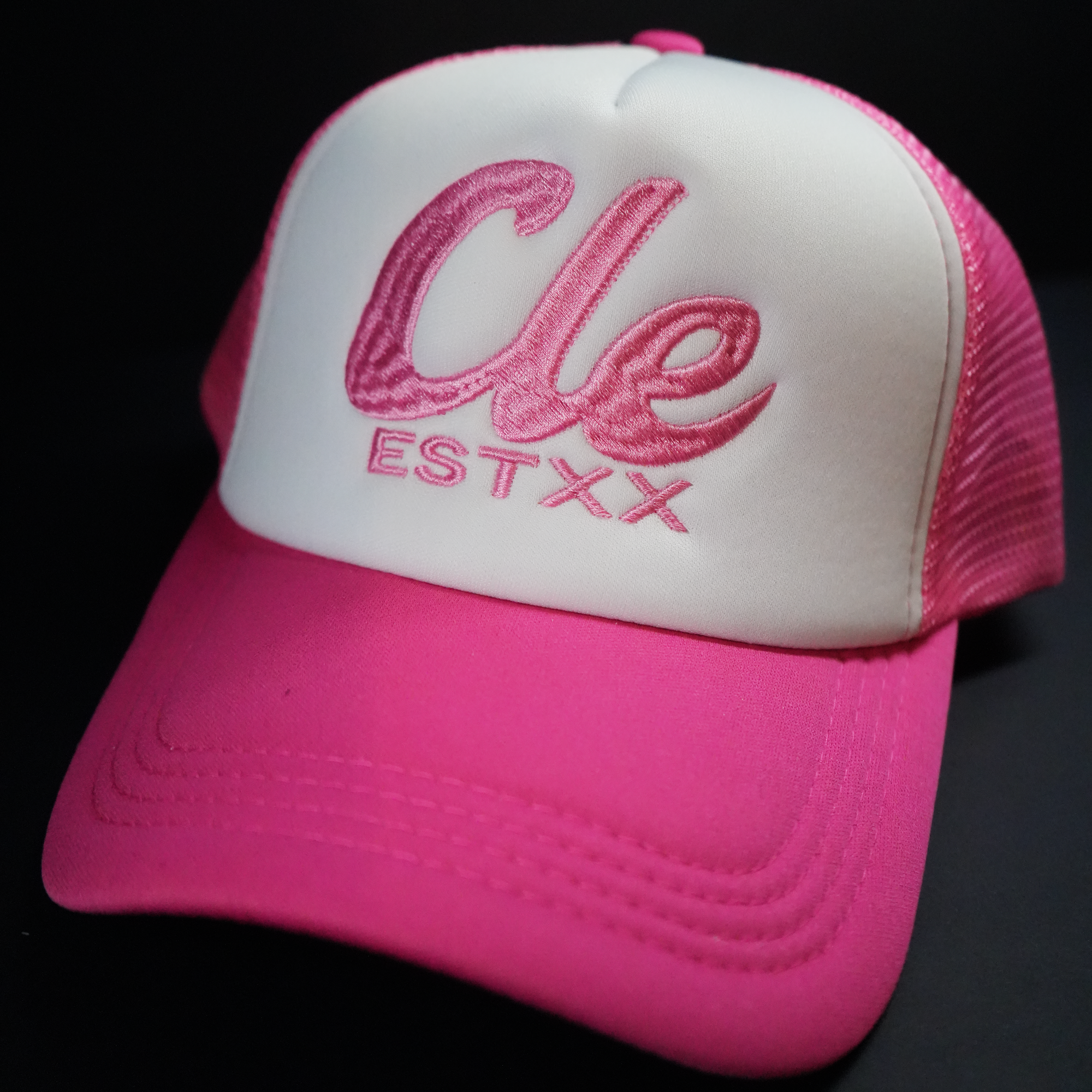 Pink CLE ESTXX Foam Trucker Hat