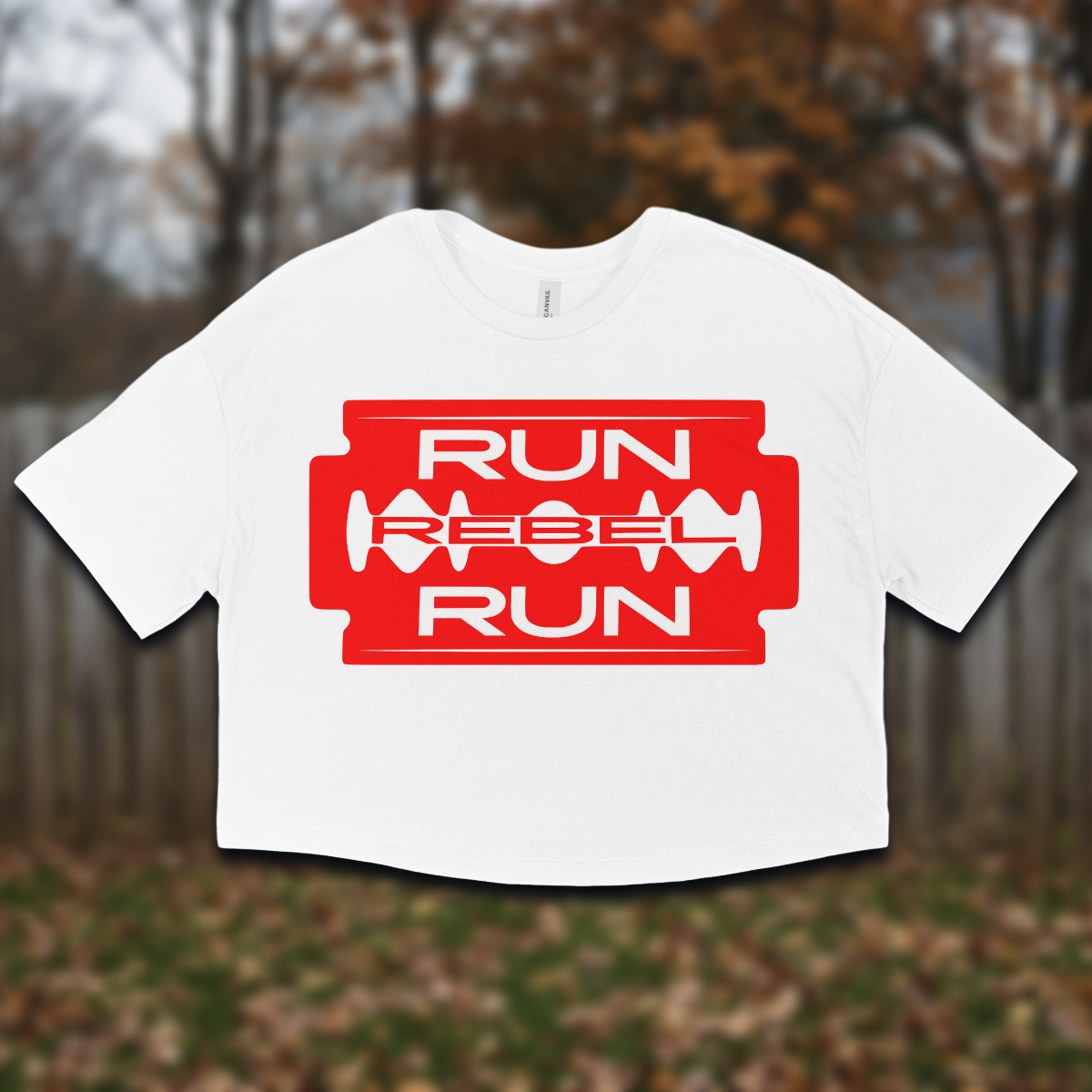 Run Rebel Run Women's Jersey Cropped T-shirt