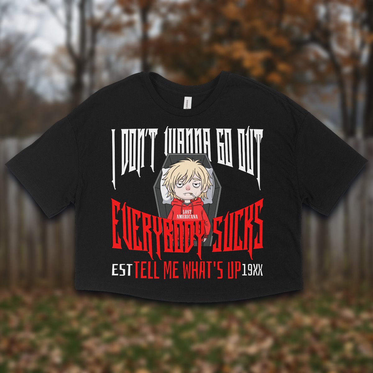 Everybody Sucks Women's Jersey Cropped T-shirt