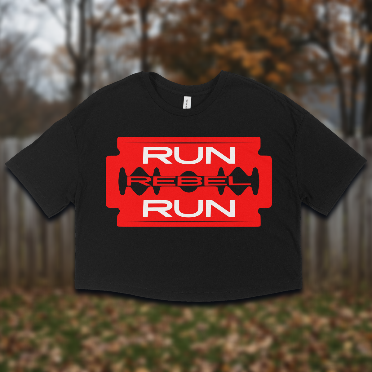 Run Rebel Run Women's Jersey Cropped T-shirt
