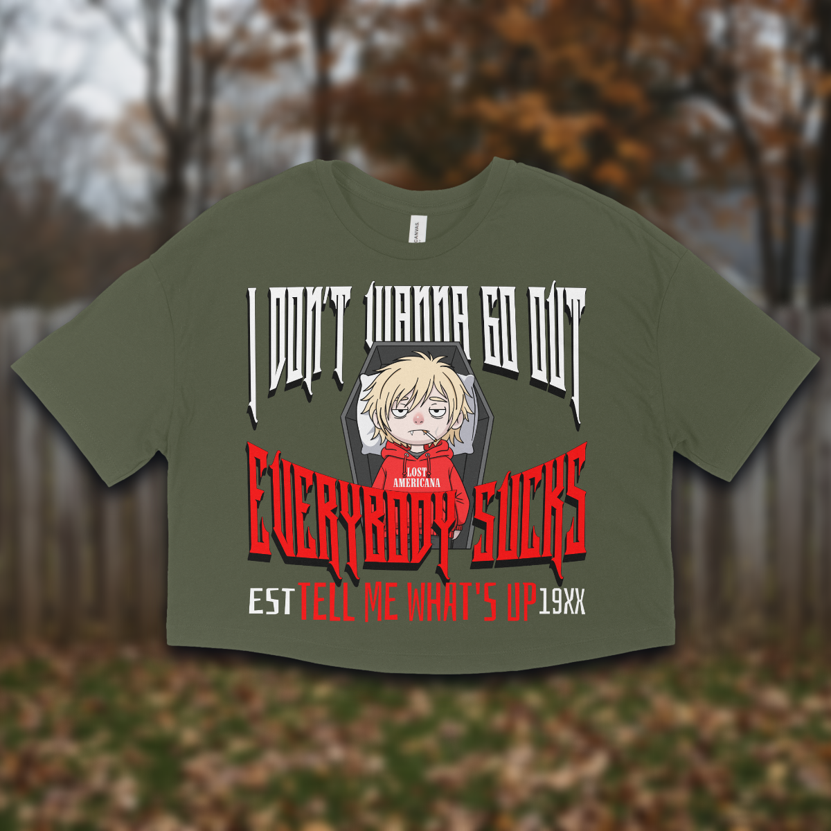 Everybody Sucks Women's Jersey Cropped T-shirt