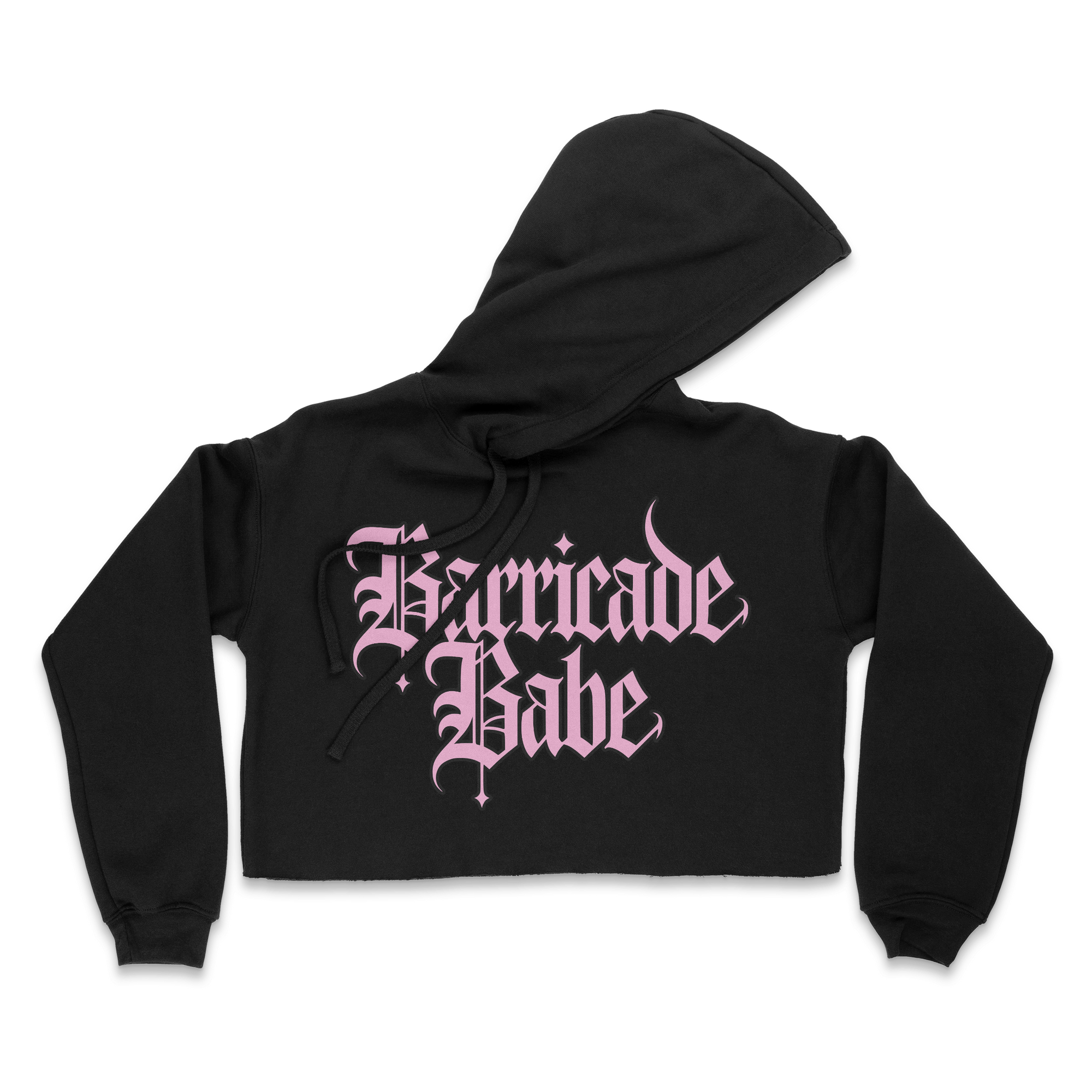 Barricade Babe Women's Cropped Fleece Hoodie