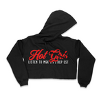 Hot Girls Listen to MGK Women's Cropped Fleece Hoodie