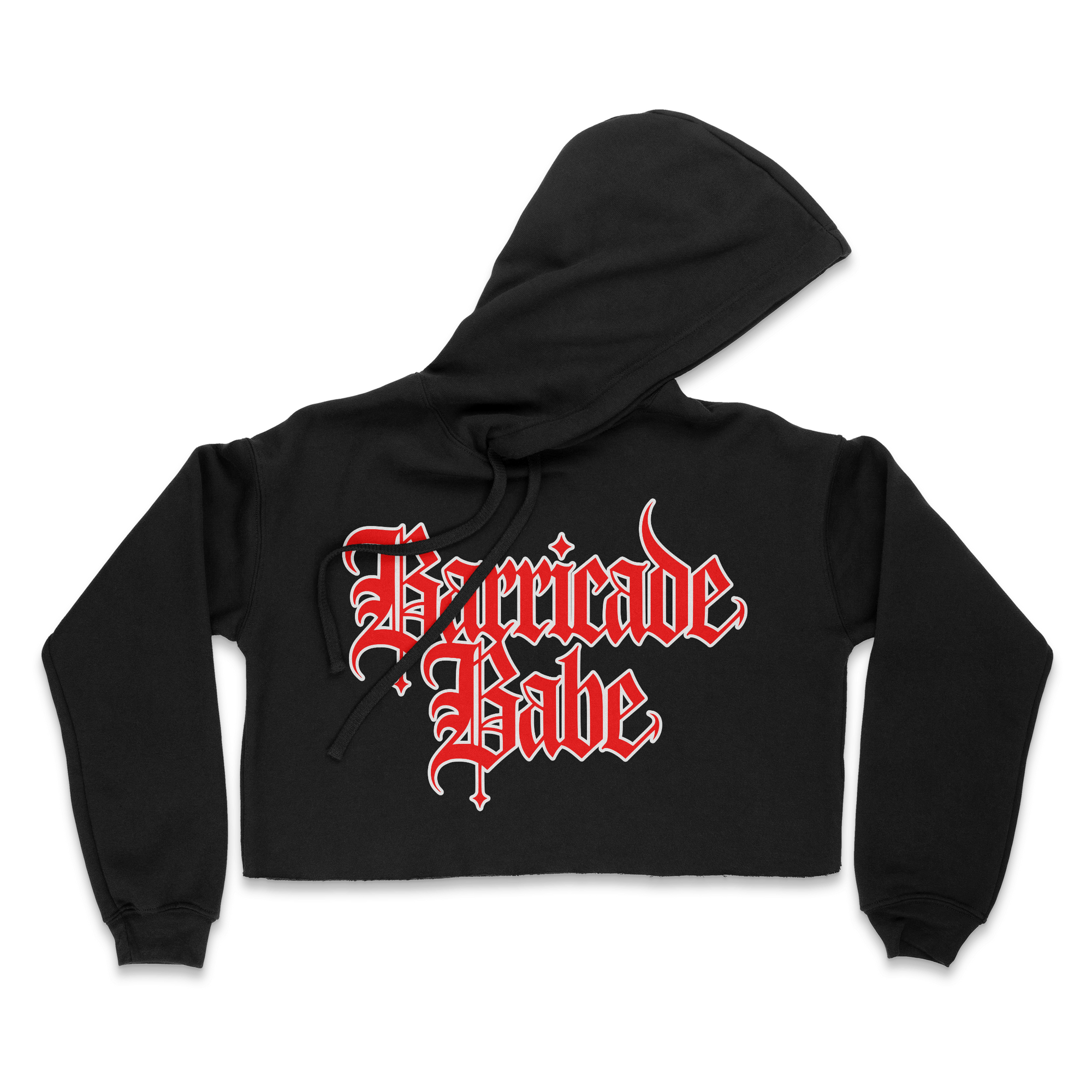 Barricade Babe Women's Cropped Fleece Hoodie